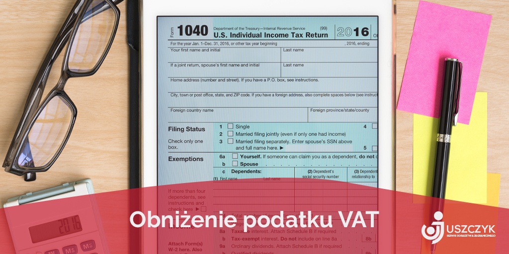 Obniżka podatku VAT do końca 2020 roku